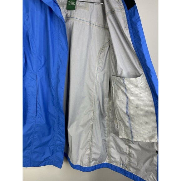 L.L. Bean Womens S Blue Long Rain Lined Coat Gorpcore Outdoors Minimalist - Picture 3 of 10